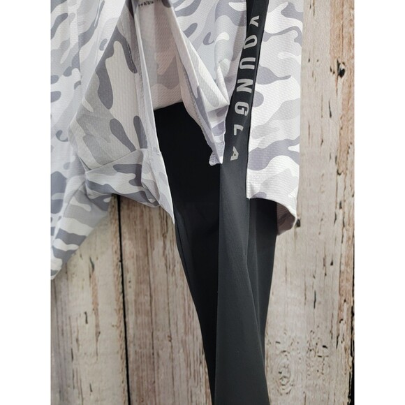 YoungLA XL Legging Shorts Layered Bodybuilding Gym Lifting Pants Workout Stretch - Picture 3 of 11